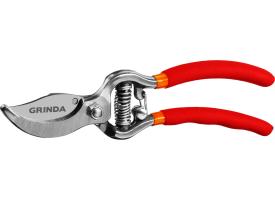 Секатор G-1 цельнокованый, плоскостной, 150мм, рез до 12 мм, GRINDA 423101