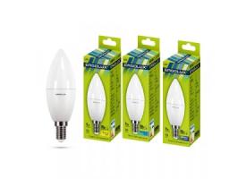 Лампа 9W / 80 E14 свеча Х/С C35 (780lm 220°) 4500K матов. Ergolux LED-C35-9W-E14-4K