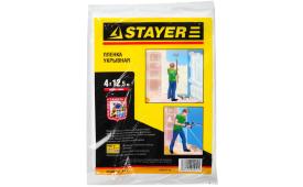 Защитная укрывочная пленка, 4 х 12,5 м STANDARD STAYER 1225-07-12