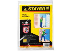Защитная укрывочная пленка, 4 х 12,5 м STANDARD STAYER 1225-07-12