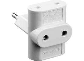 Разветвитель электрический MAXElectro, STAYER 55090-3, 3 гнезда, 6А/220В 55090-3