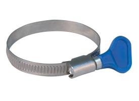 Хомут 20-32 мм обжимной накатной с ключом, ширина 9 мм, нерж.сталь 99357