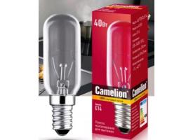 Лампа 40W E14, 220V, 350Im, накаливания для вытяжек T25 прозрачная 81x25 Camelion 637893
