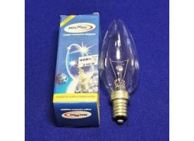 Лампа накаливания 40W E14 свеча прозрачная Космос B35 28724