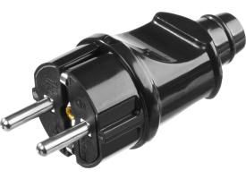 Вилка электрическая ЧЕРНАЯ (16 А; 220 В ) MAXElektro STAYER 55160-В