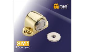 Упор дверной магнитный напольный МСМ SM1 (PB Латунь) К916