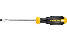 Отвертка SL6,0x100мм /противоскользящая рукоятка STAYER MAXFIX 2509-06-10
