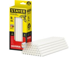 Стержни 11х200мм прозрачные STAYER Universal 2-06821-T-S40