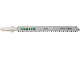 Полотна KRAFTOOL, T101В, для эл/лобзика, Cr-V, ДСП, ДВП, чистый рез, EU-хвост., шаг 2,5мм 75мм.2шт 159511-2,5