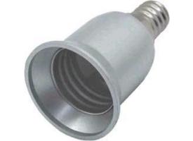 Переходник с цоколя E14 на E27 Серебяный Ecola  A4T17SEAY