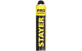 Пена монтажная, пистолетная, всесезонная, 750мл, PRO STAYER 41135