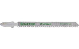 Полотна KRAFTOOL, T101BF, для эл/лобзика, Bi-Metall, по твердому дереву, чистый рез, EU-хвост., шаг 2,5мм, 75мм, 2шт 159507-2,5