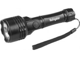 Фонарь ручной NPT-CP10-2AA, (2xR6), 1св/д 0.5W (40lm), черн./пласт,BL, Navigator 71590 509555