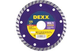 MULTI UNIVERSAL 125 мм, диск алмазный  турбированный по бетону, кирпичу, камню, DEXX 36702-125
