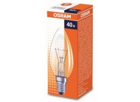 Лампа накал.40W E14 свеча прозрачная OSRAM B 4008321788641