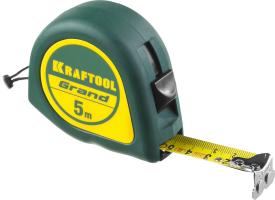 Рулетка  5м / 19мм рулетка с ударостойким корпусом (ABS) и противоск.корп KRAFTOOL GRAND 34022-05-19