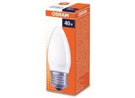 Лампа накал.40W E27 свеча матовая OSRAM B 4008321411365
