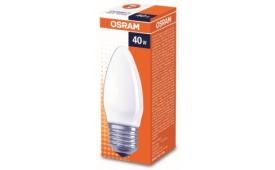 Лампа накал.40W E27 свеча матовая OSRAM B 4008321411365