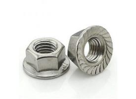 Гайка DIN 6923 (WS 9345) фланец нерж.