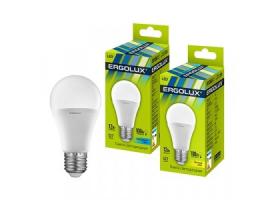 Лампа 12W / 100Вт E27, Х/С A60 (1155lm 270°) 4500K матов.Ergolux LED-A60-12W-E27-4K