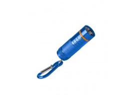 Фонарь брелок KOC205B (4xLR44 в компл) 1св/д SMD 1W,65lm,45м,анодир.алюм,синий,карабин,IP42 Космос,830535