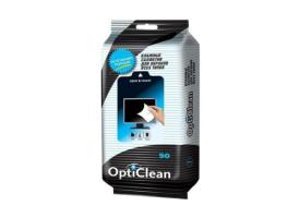 Влажные салфетки для экранов всех типов 90шт OptiClean