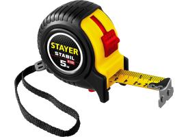 РулеткаSTAYER STABIL 3м / 16мм профессиональная  в ударостойком обрезиненном корпусе 34131-03