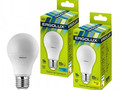 Лампа 10W / 80Вт E27, Х/С A60 (880lm 270°) 4500K матов.Ergolux LED-A60-10W-E27-4K