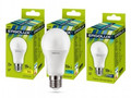 Лампа 17W / 155Вт E27, Т/С A60 (1615lm 270°) 3000K матов.Ergolux LED-A60-17W-E27-3K