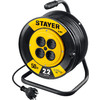 Удлинитель на катушке ПВС 2х0.75 50м 2200Вт,STAYER S 207 55073-50