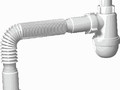 Сифон 1.1/4"*40 литой выпуск с гибк. трубой 40*40/50 АНИ пласт C2015 32156