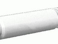 Труба 40х50 800мм гофрированная гибкая АНИ пласт K405 32124