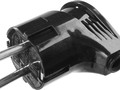 Вилка электрическая ЧЕРНАЯ угловая с заземлением (16 А; 220 В ) MAXElektro STAYER 55161-B