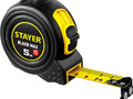 Рулетка STAYER BlackMax 5м / 19мм в ударостойком обрезиненном корпусе и двумя фиксаторами 3410-05