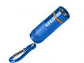 Фонарь брелок KOC205B (4xLR44 в компл) 1св/д SMD 1W,65lm,45м,анодир.алюм,синий,карабин,IP42 Космос,830535
